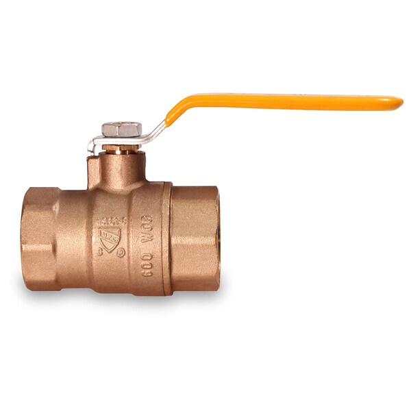 FIP Full Port Ball Valve, Brass 1-1/2